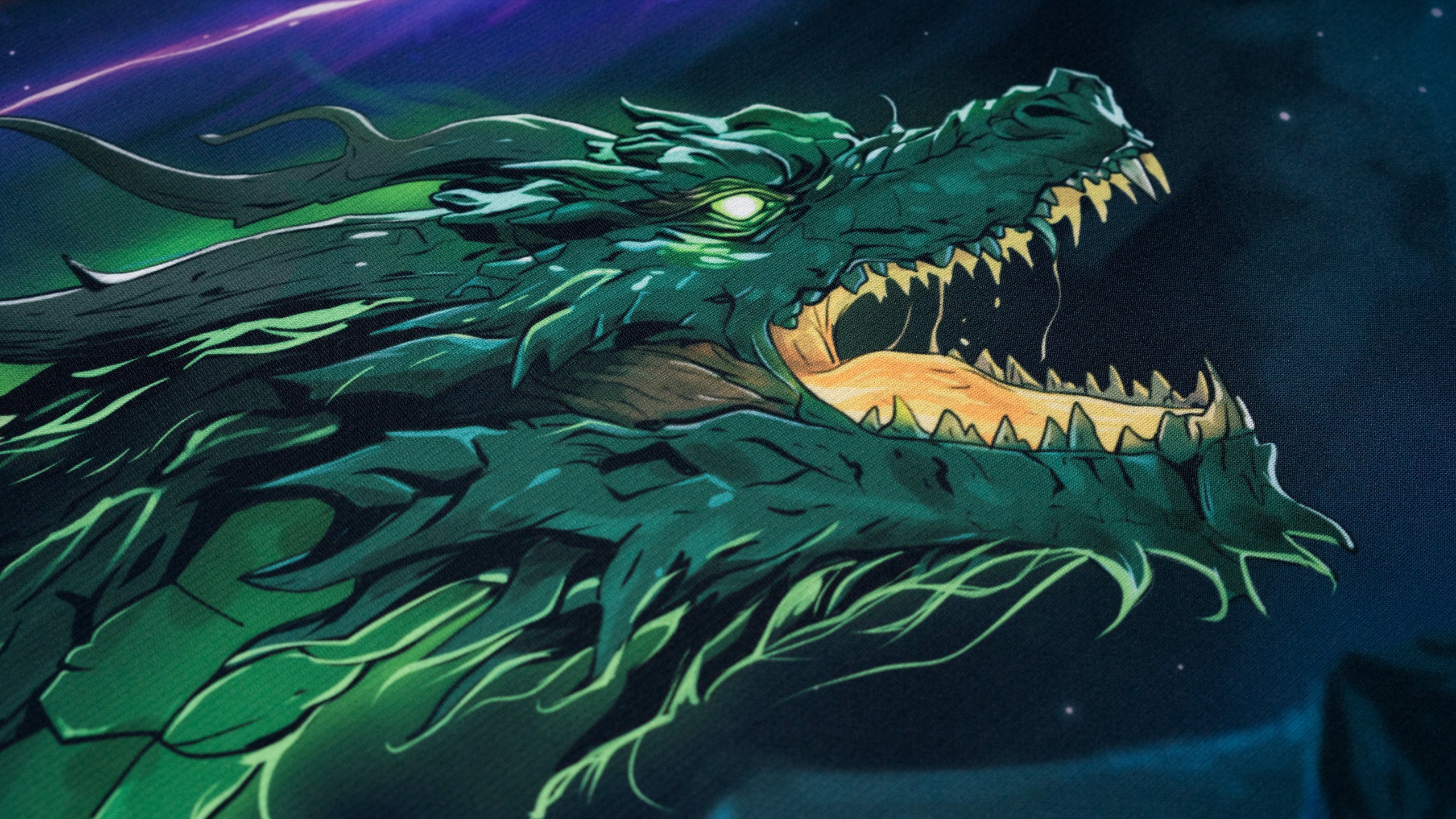 TENTA-X JadeFire Shinkiro — fastest esports gaming mousepad with 
detailed green dragon artwork, smooth silk-like surface, vibrant 
colors, and tournament-grade precision tracking